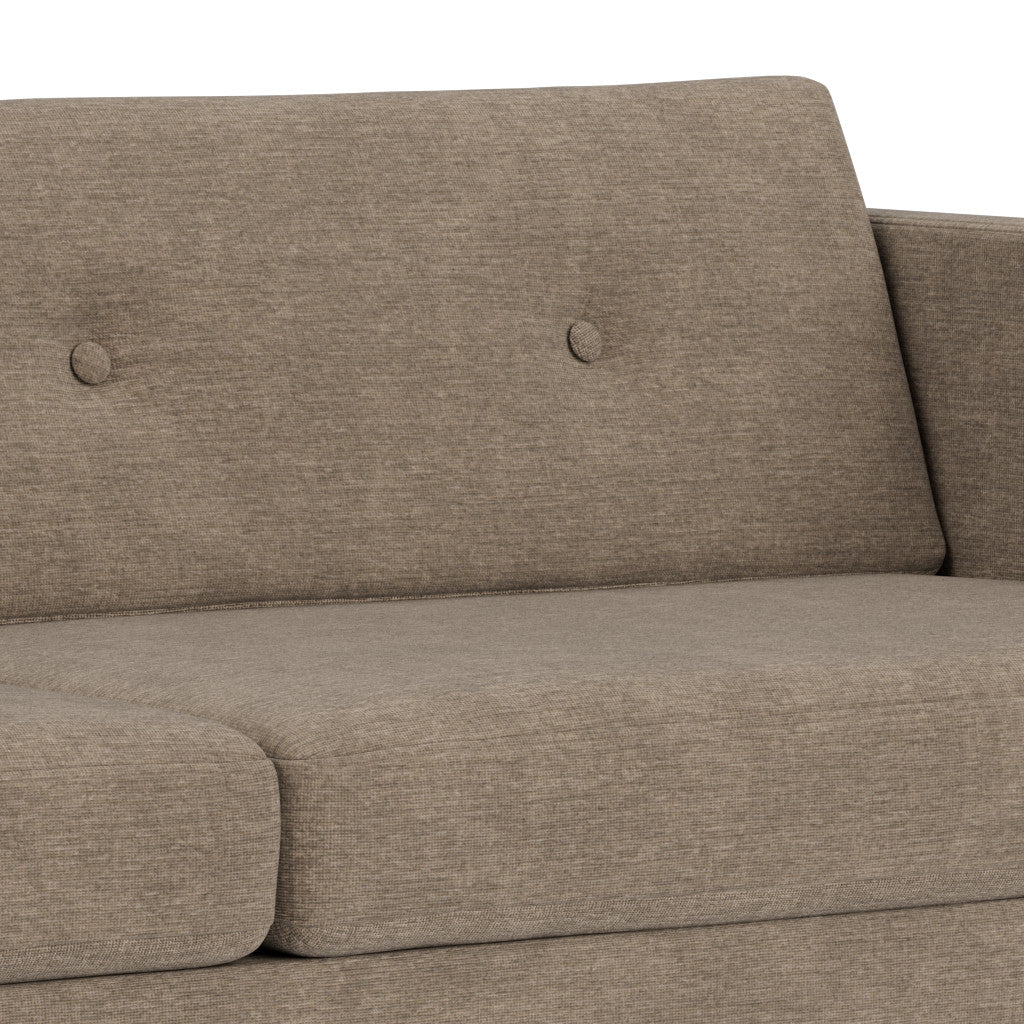 L42 Firhøj 3 pers. sofa Stål Metal Børstet Tangent Taupe (233) Unit10 MTO