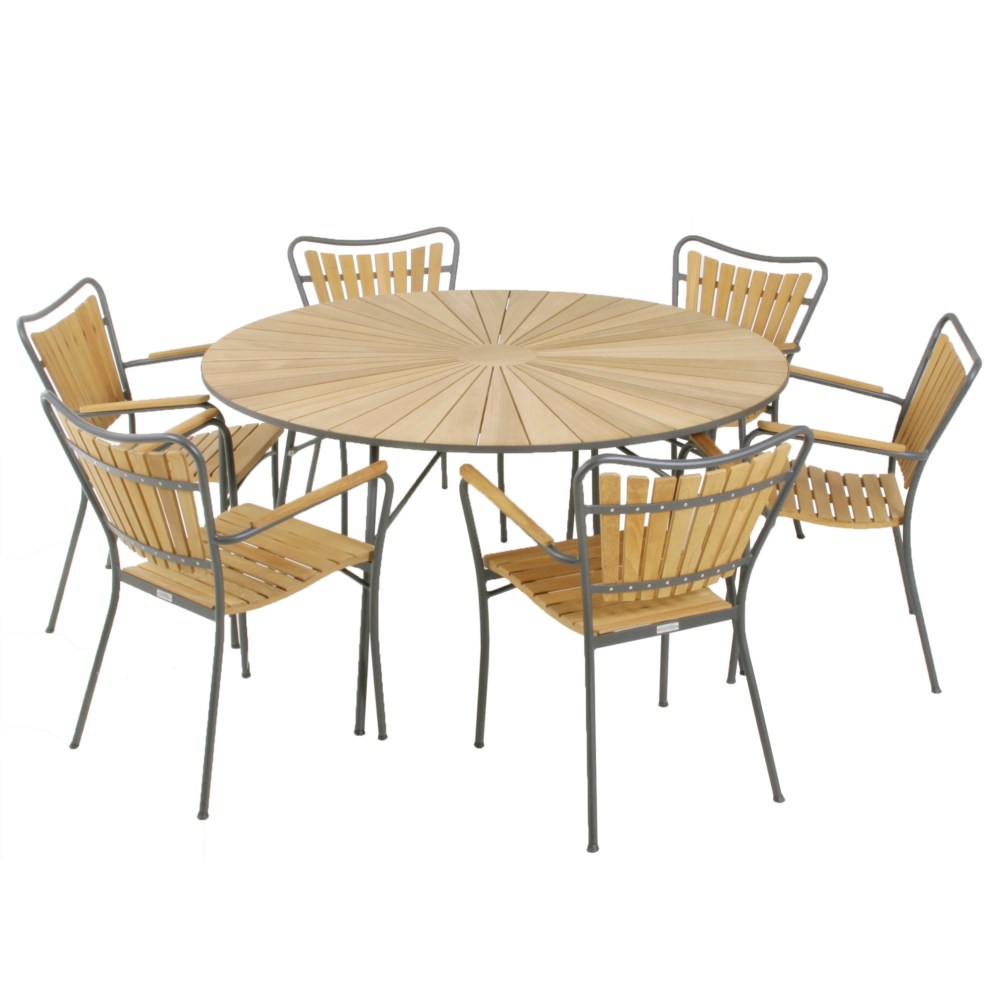 Marguerit Tisch Ø 140 & 6 Stühle