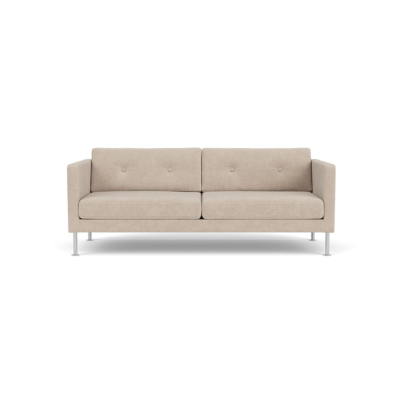 L42 Firhøj - 2,5 Sitzer-Sofa - Stahl - Beige (213)