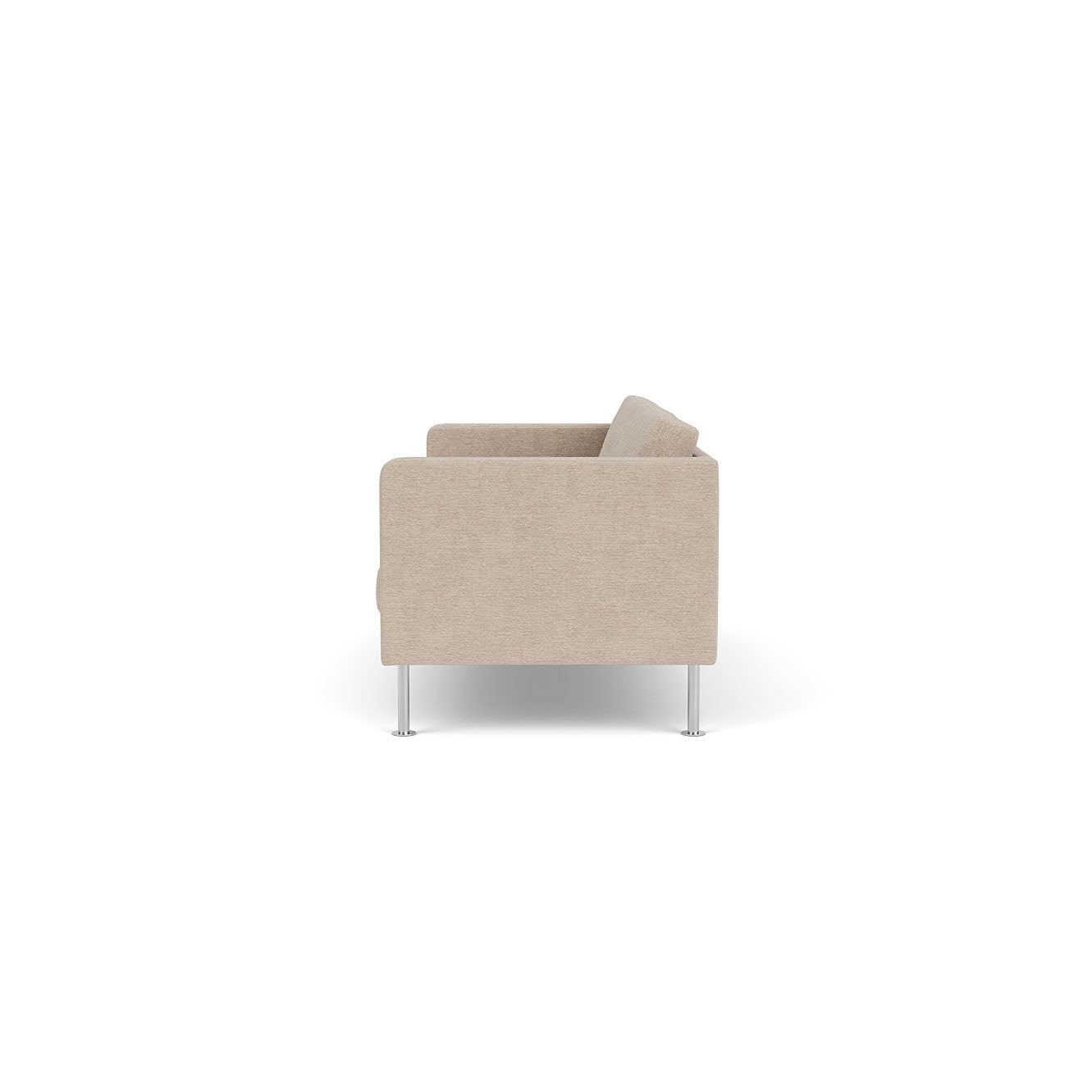 L42 Firhøj - 2,5 Sitzer-Sofa - Stahl - Beige (213)