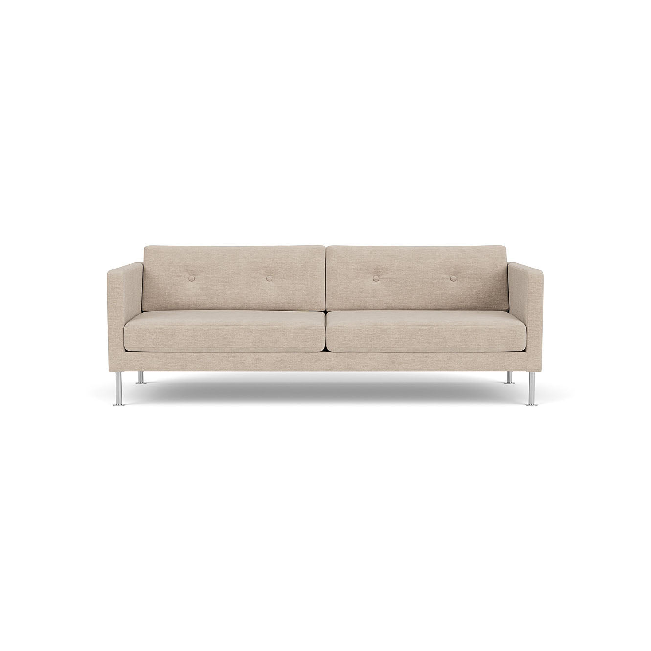 L42 Firhøj - 3 pers. sofa - Stål - Beige (213)