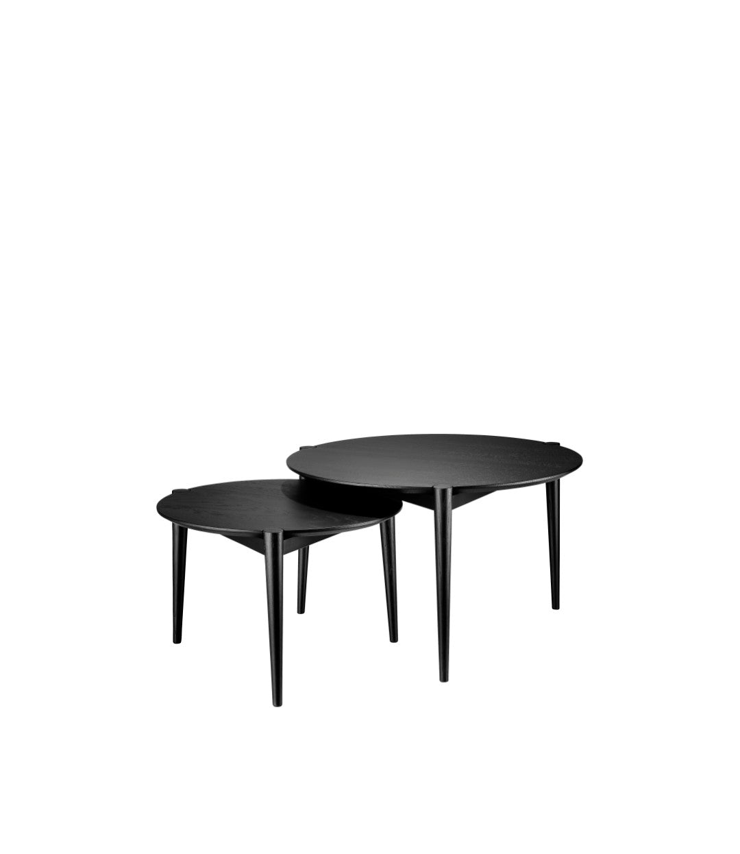 D102 Søs - Sofabord - Eg - Jet Black - Ø55