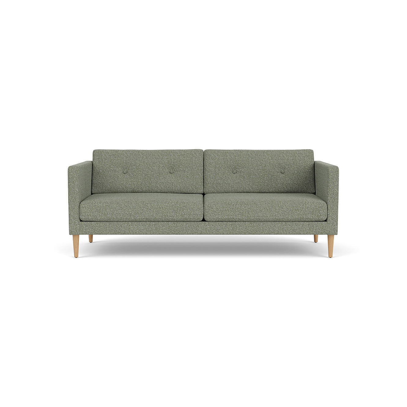 L42 Firhøj - 2,5 pers. sofa - Eg - Green-Melange