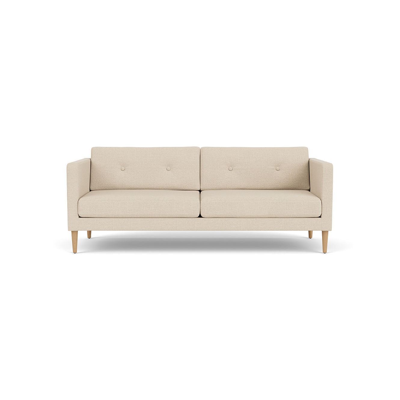 L42 Firhøj - 2,5 pers. sofa - Eg - Beige (90)