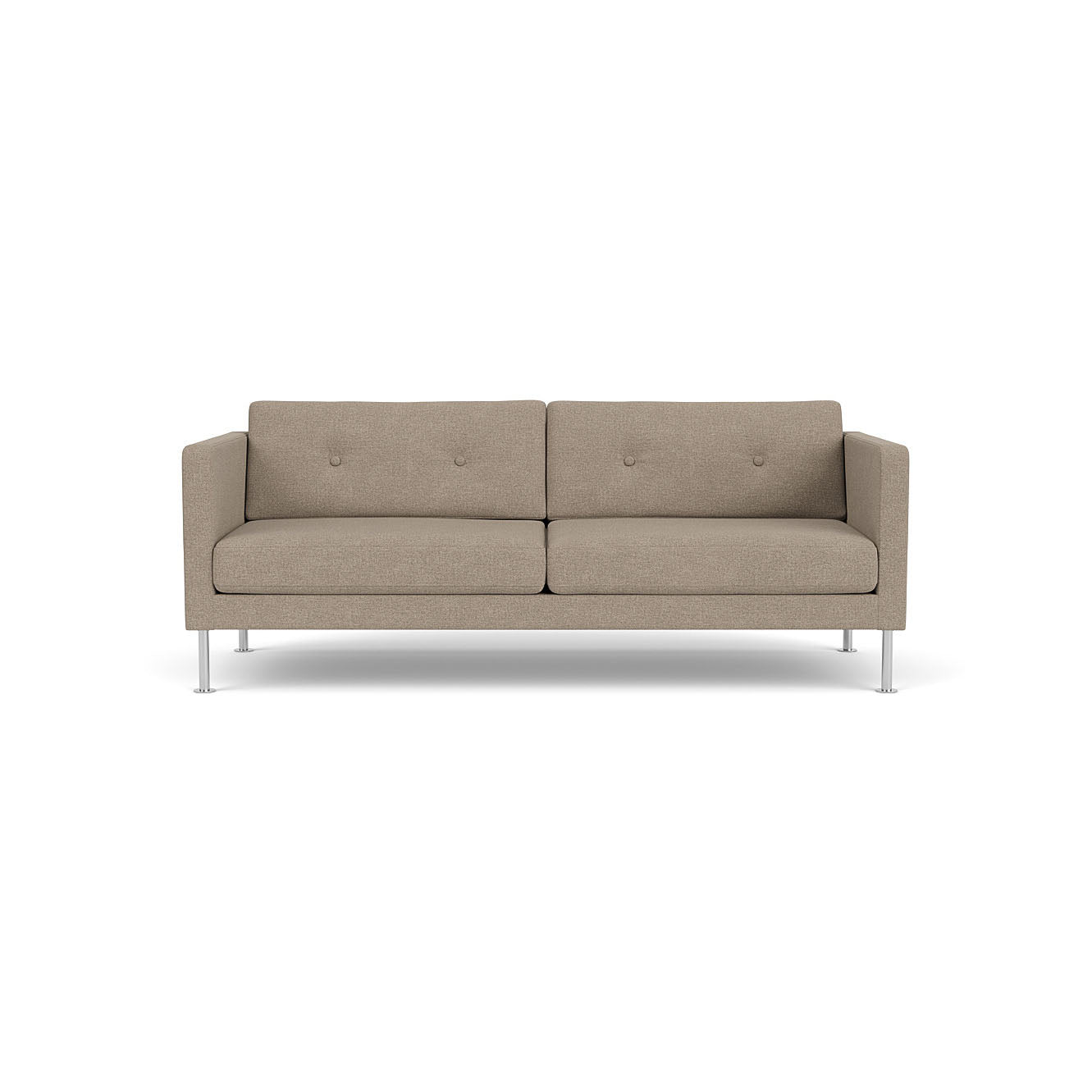 L42 Firhøj - 2,5 pers. sofa - Stål - Light Grey