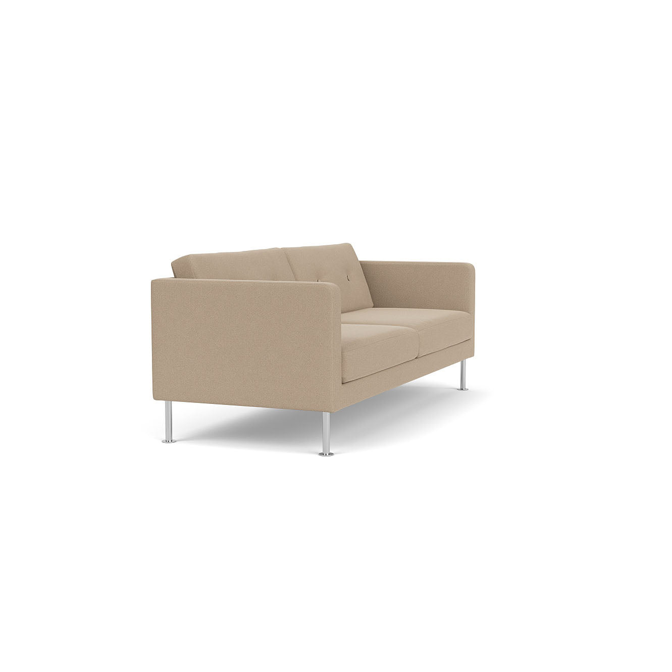 L42 Firhøj - 2,5 pers. sofa - Stål - Beige (61252)