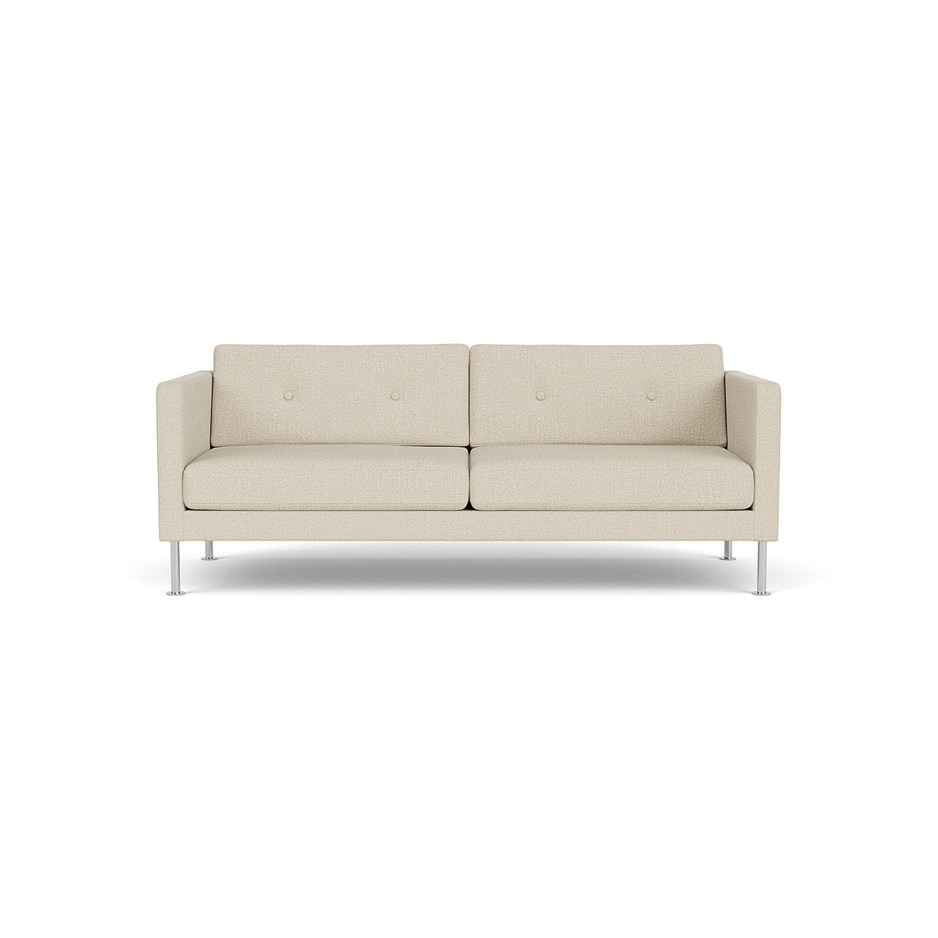 L42 Firhøj - 2,5 pers. sofa - Stål - Beige (00)