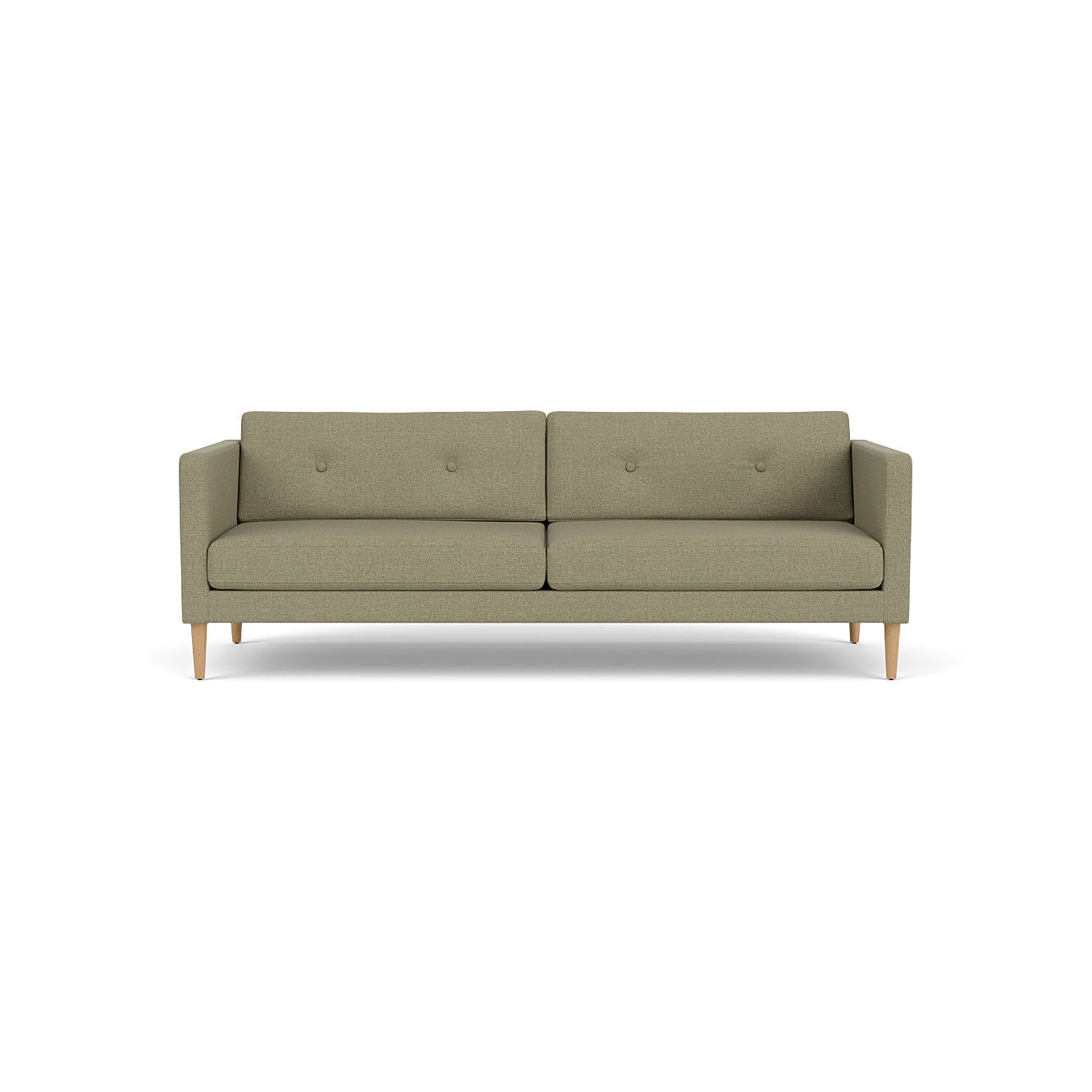 L42 Firhøj - 3 pers. sofa - Eg - Green (58)