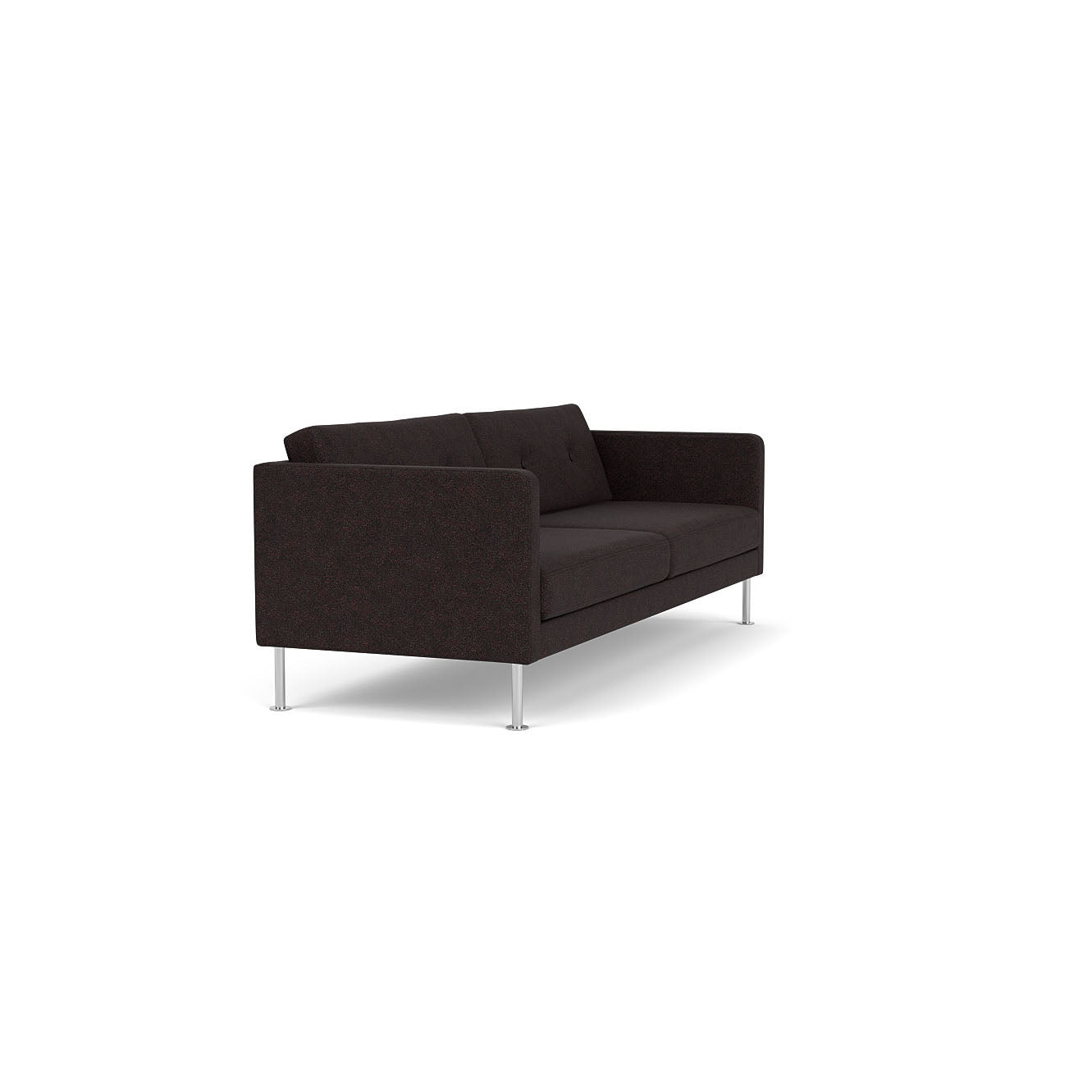 L42 Firhøj - 3 pers. sofa - Stål - Black-Brown