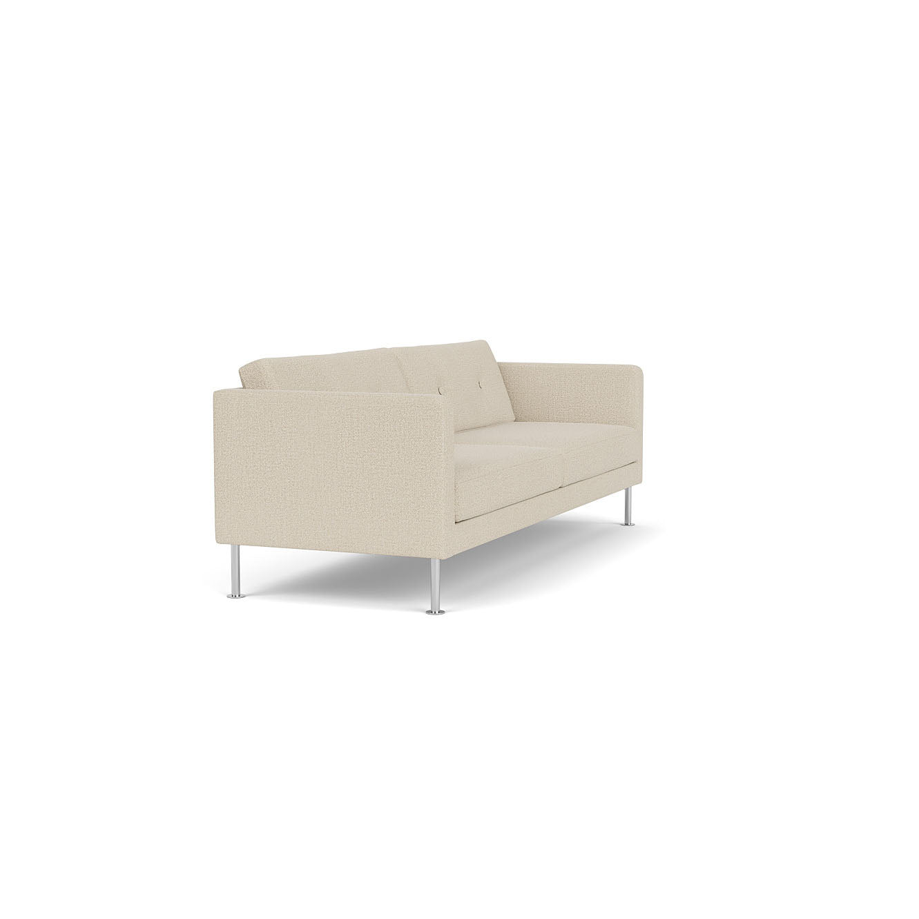 L42 Firhøj - 3 pers. sofa - Stål - Beige (00)