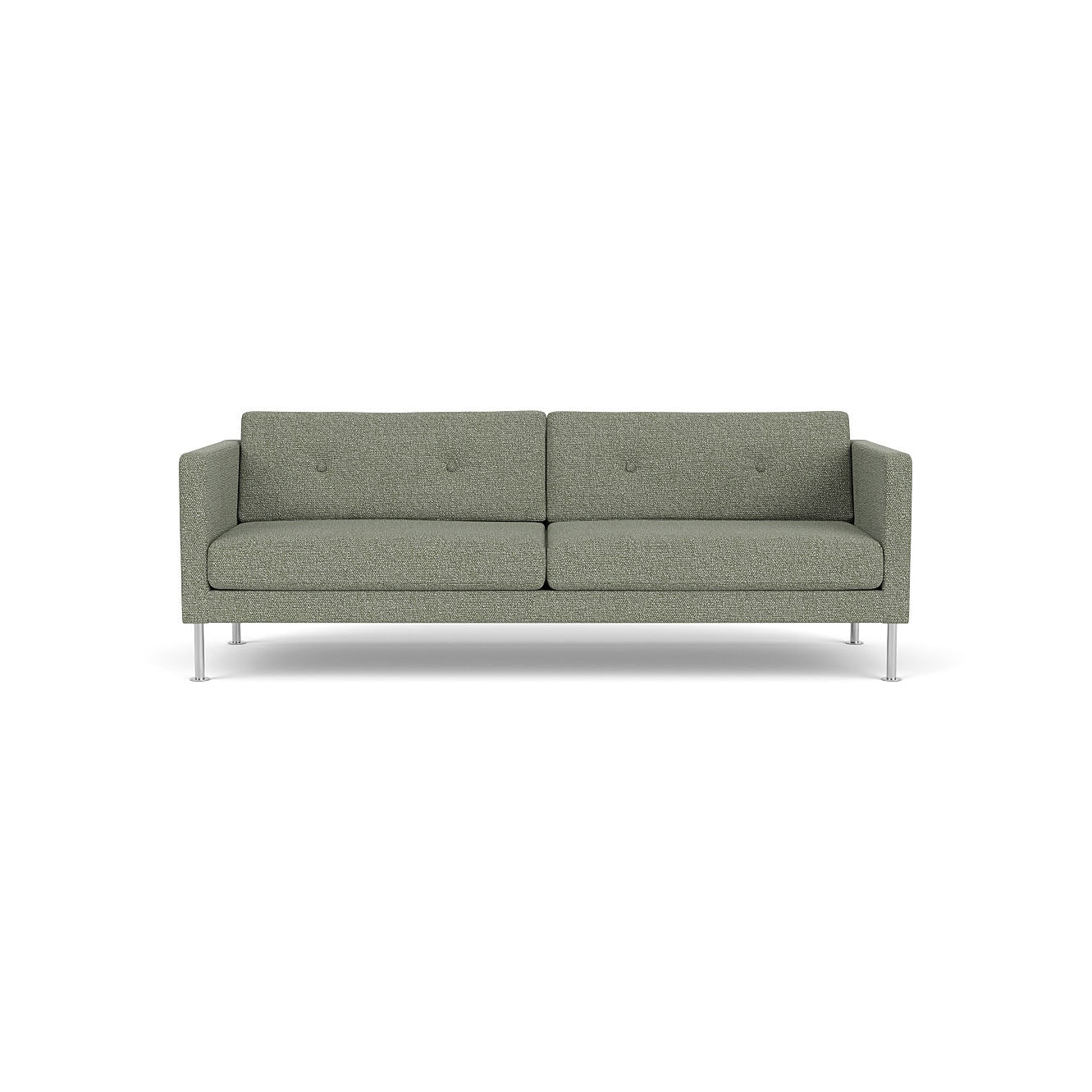 L42 Firhøj - 3 pers. sofa - Stål - Green-Melange