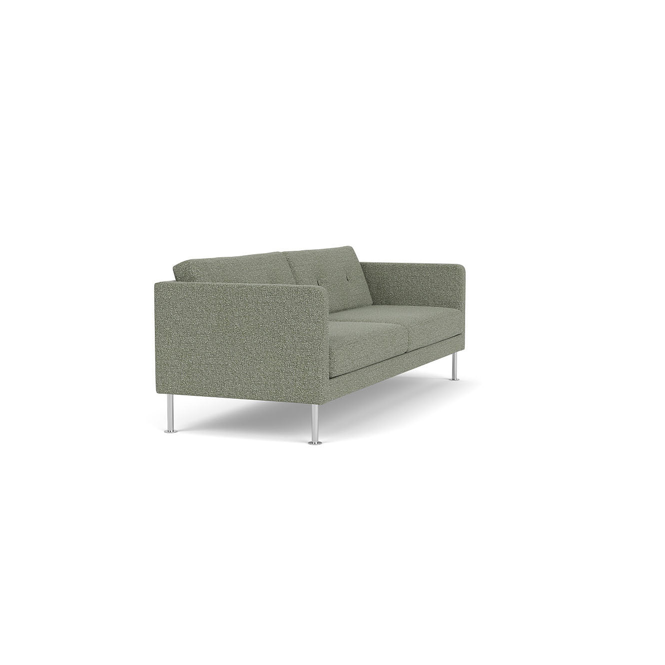 L42 Firhøj - 3 pers. sofa - Stål - Green-Melange