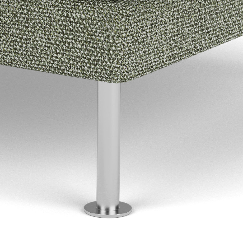 L42 Firhøj - Puf - Stål - Green-Melange (56)