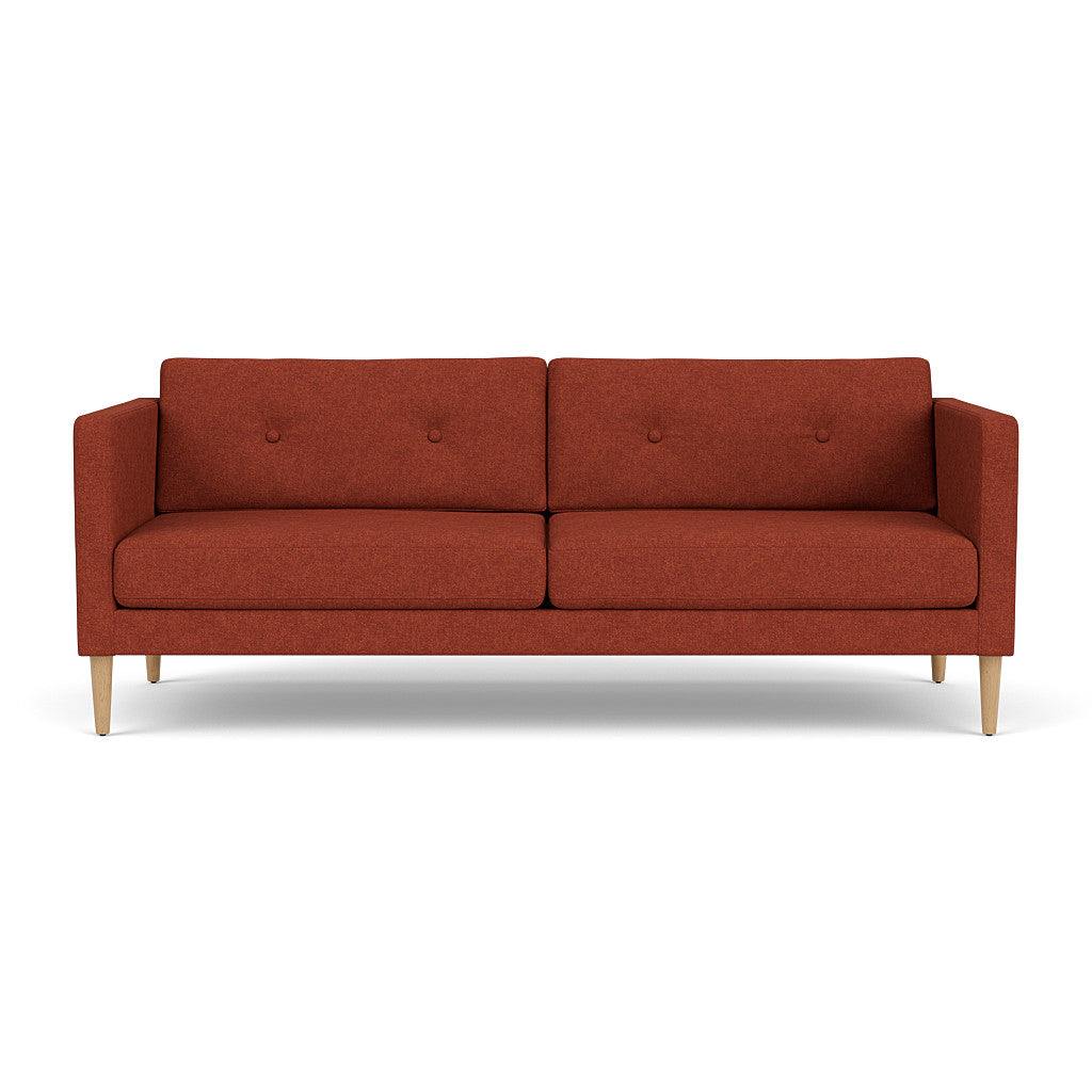 L42 Firhøj - 2,5 pers. sofa - Eg - Burnt Orange