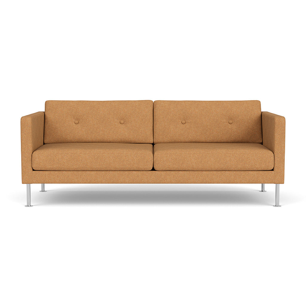 L42 Firhøj - 2,5 pers. sofa - Stål -Orange-Melange