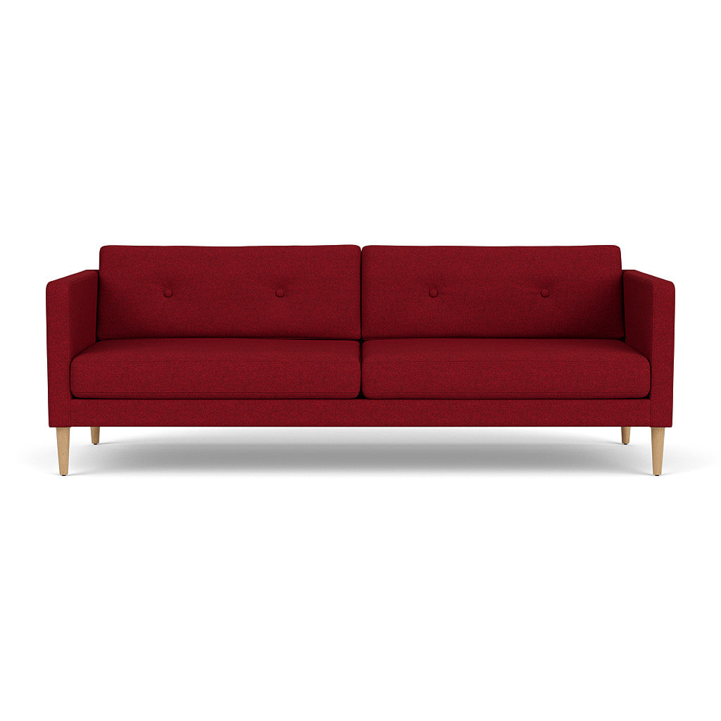 L42 Firhøj - 3 pers. sofa - Eg - Wine Red (14)