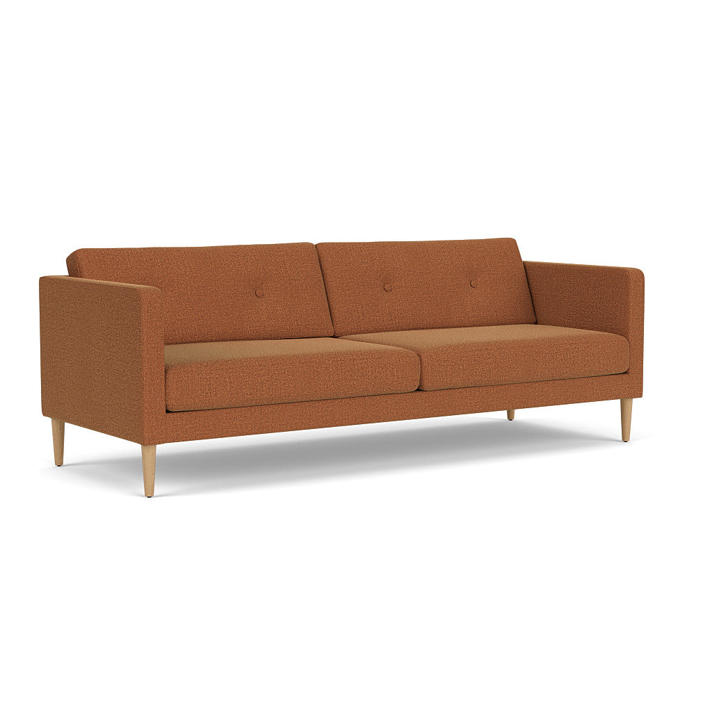 L42 Firhøj - 3 pers. sofa - Eg - Brown-Orange