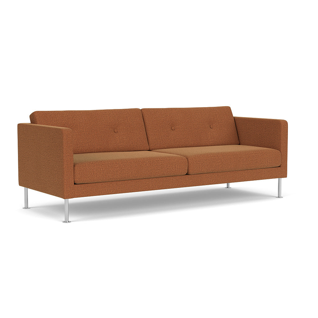 L42 Firhøj - 3 pers. sofa - Stål - Brown-Orange