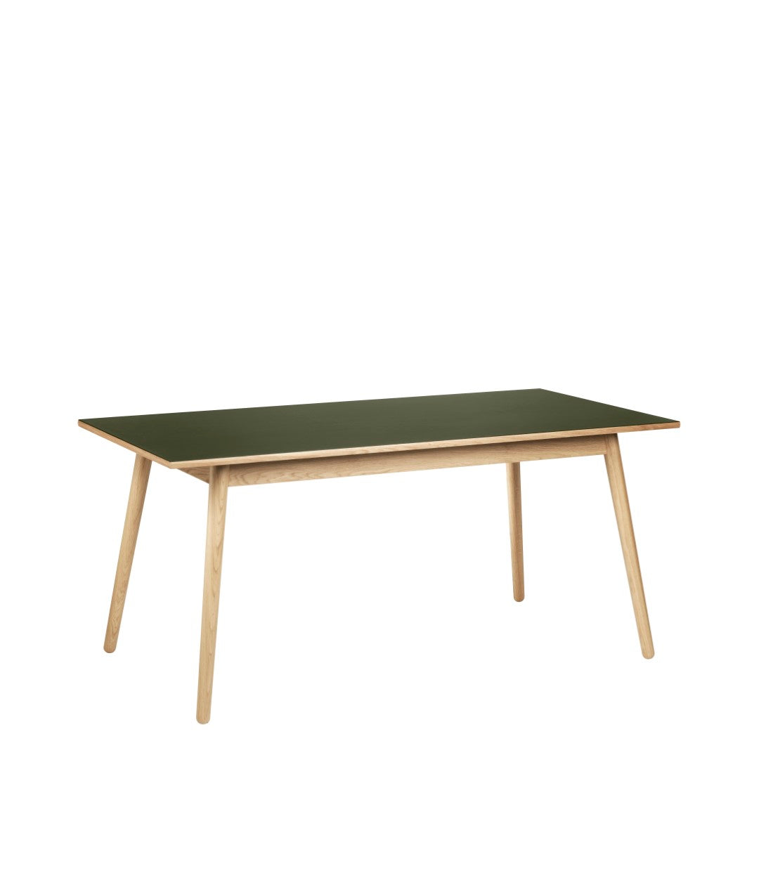 C35B Spisebord i Eg Linoleum Olive af Poul M. Volther