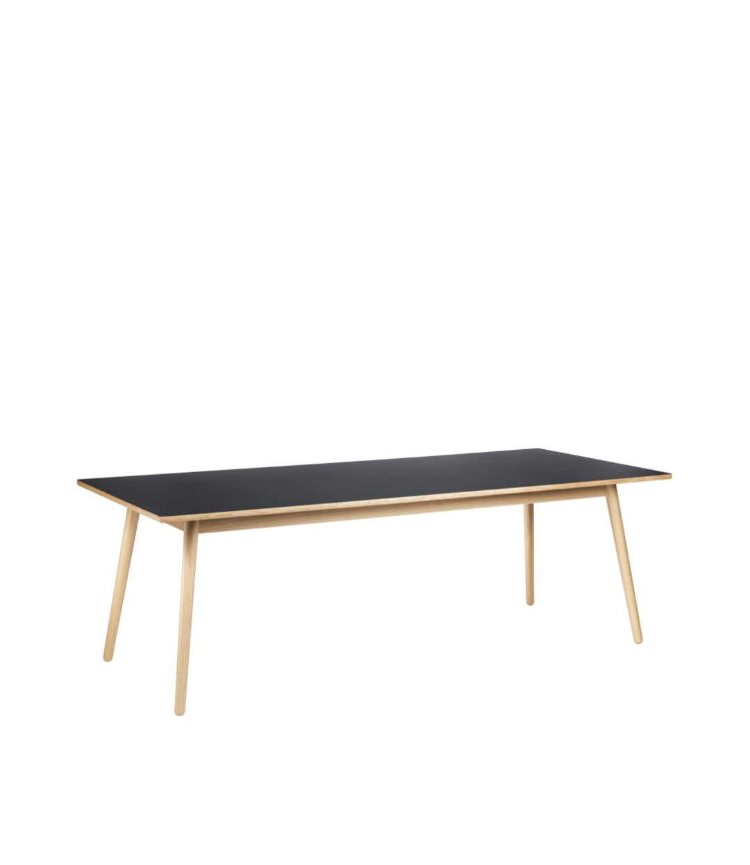 C35C Spisebord Eg Linoleum Nero af Poul M. Volther