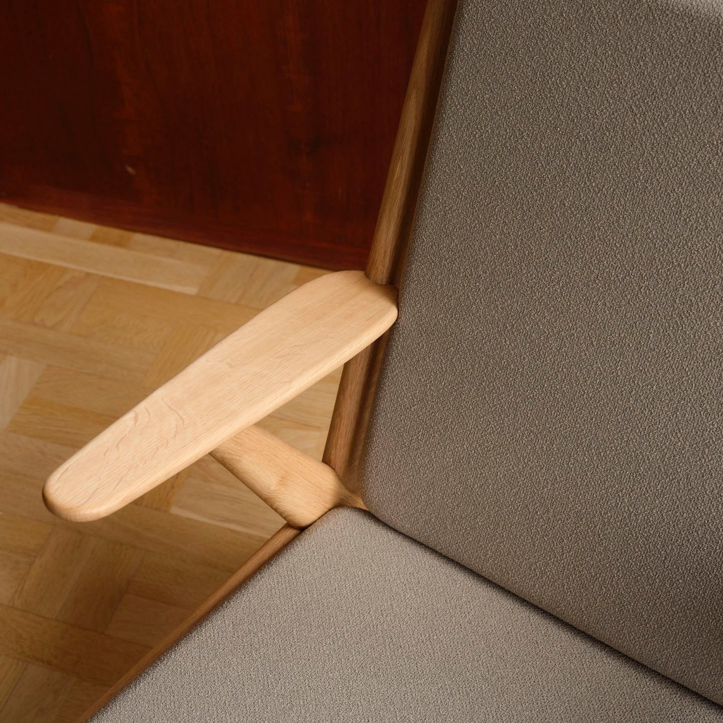 J53 - Lehnstuhl - Eiche - Taupe