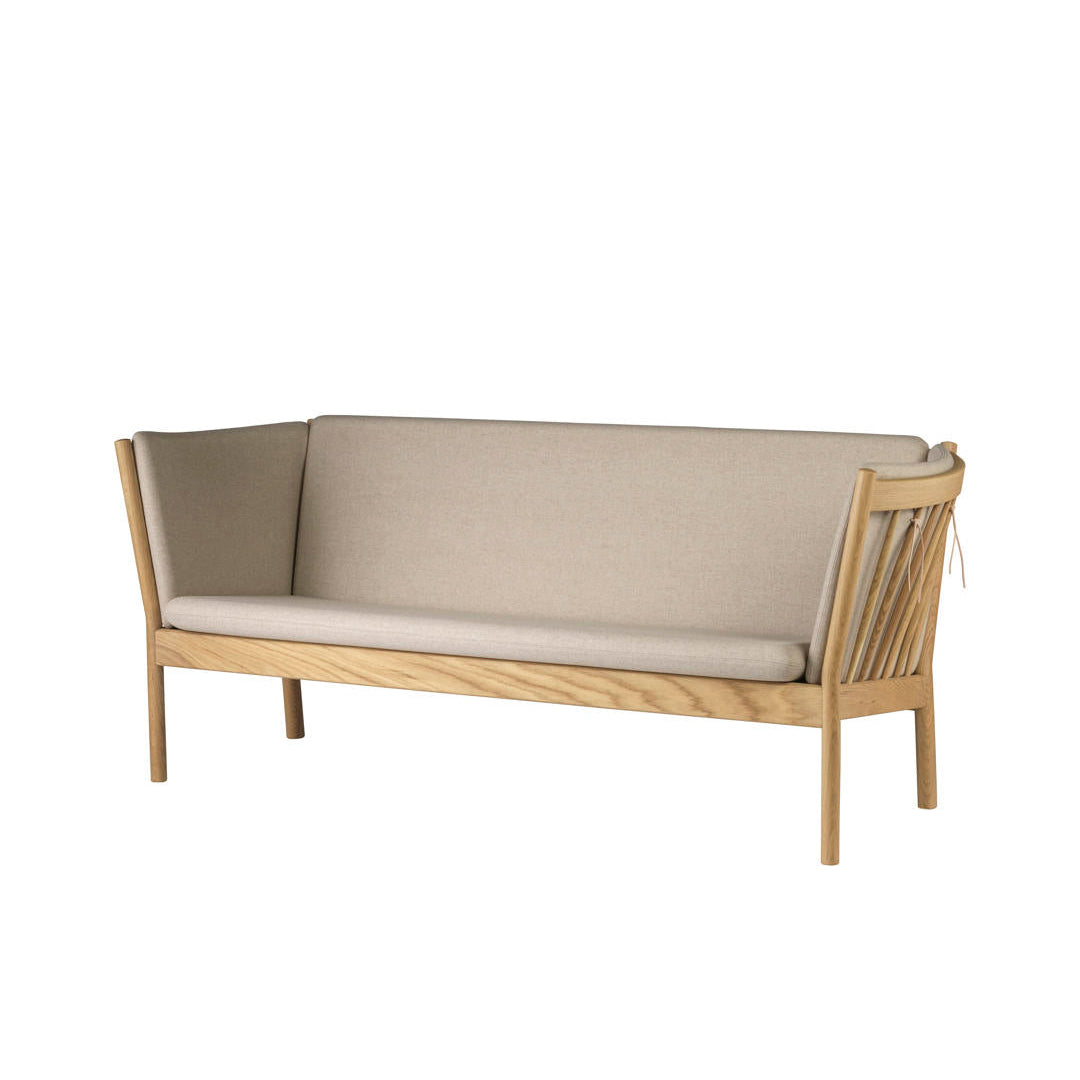 J149 3 personers sofa i Uld Eg Beige (20) af Erik Ole Jørgensen