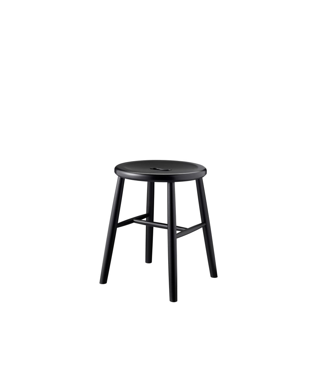 J27 Skammel Bøg Jet Black af Børge Mogensen