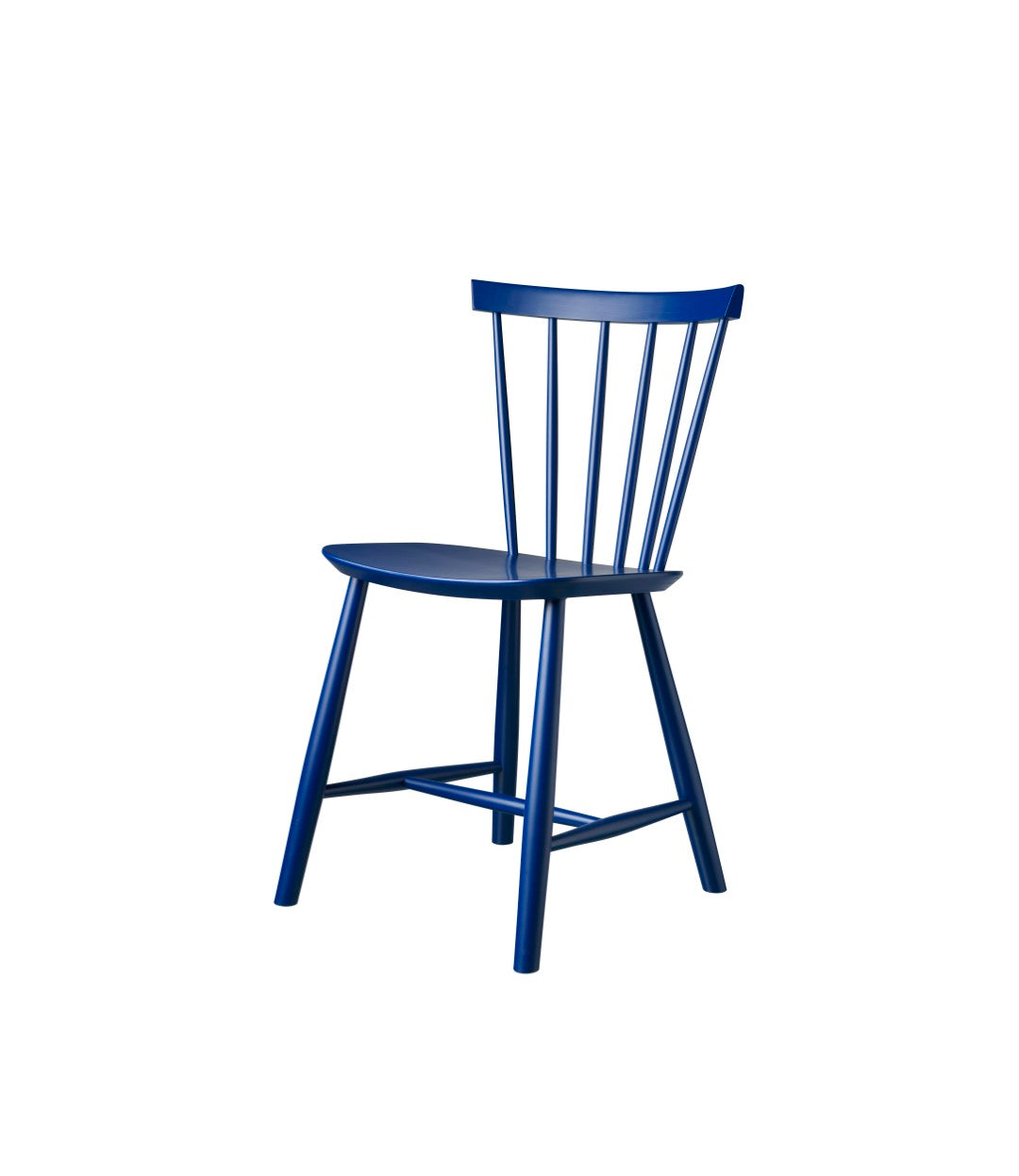 J46 Stol i Bøg Dark Blue af Poul M. Volther