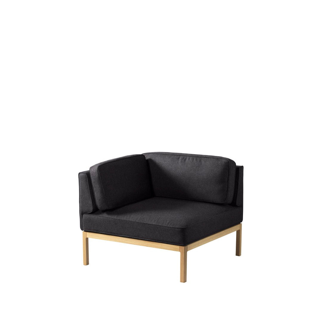 L37 7-9-13 Venstre hjørne 90 cm Eg Massiv i Dark Grey af Thomas E. Alken
