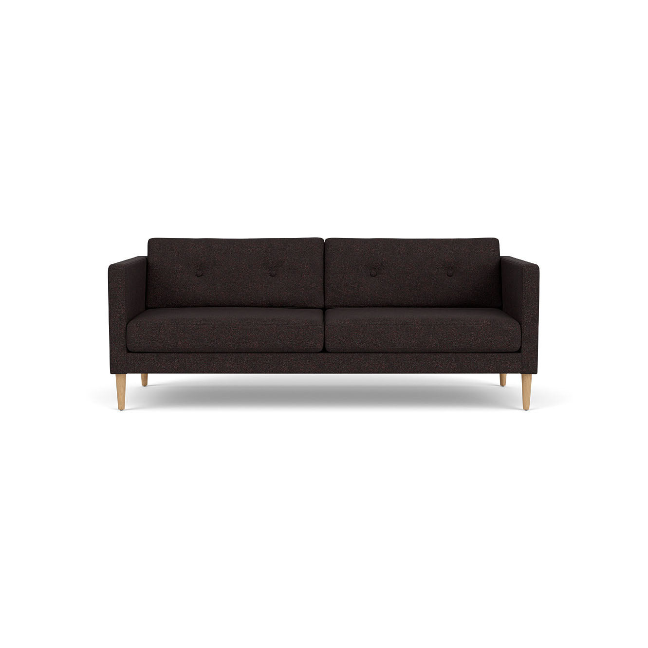 L42 - Firhøj - 2,5 pers. sofa Eg, Natur, Lakeret, Bowen, Black-Brown (7030.21) - MTO af Unit10