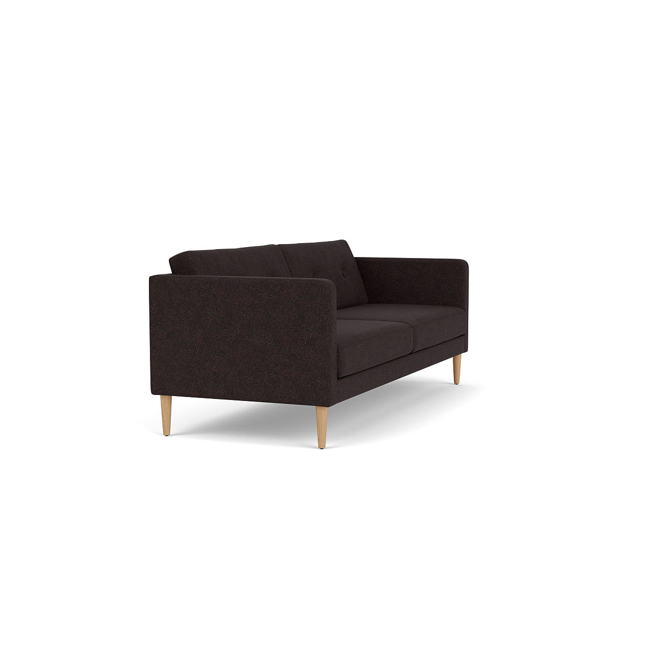 L42 - Firhøj - 2,5 pers. sofa Eg, Natur, Lakeret, Bowen, Black-Brown (7030.21) - MTO af Unit10