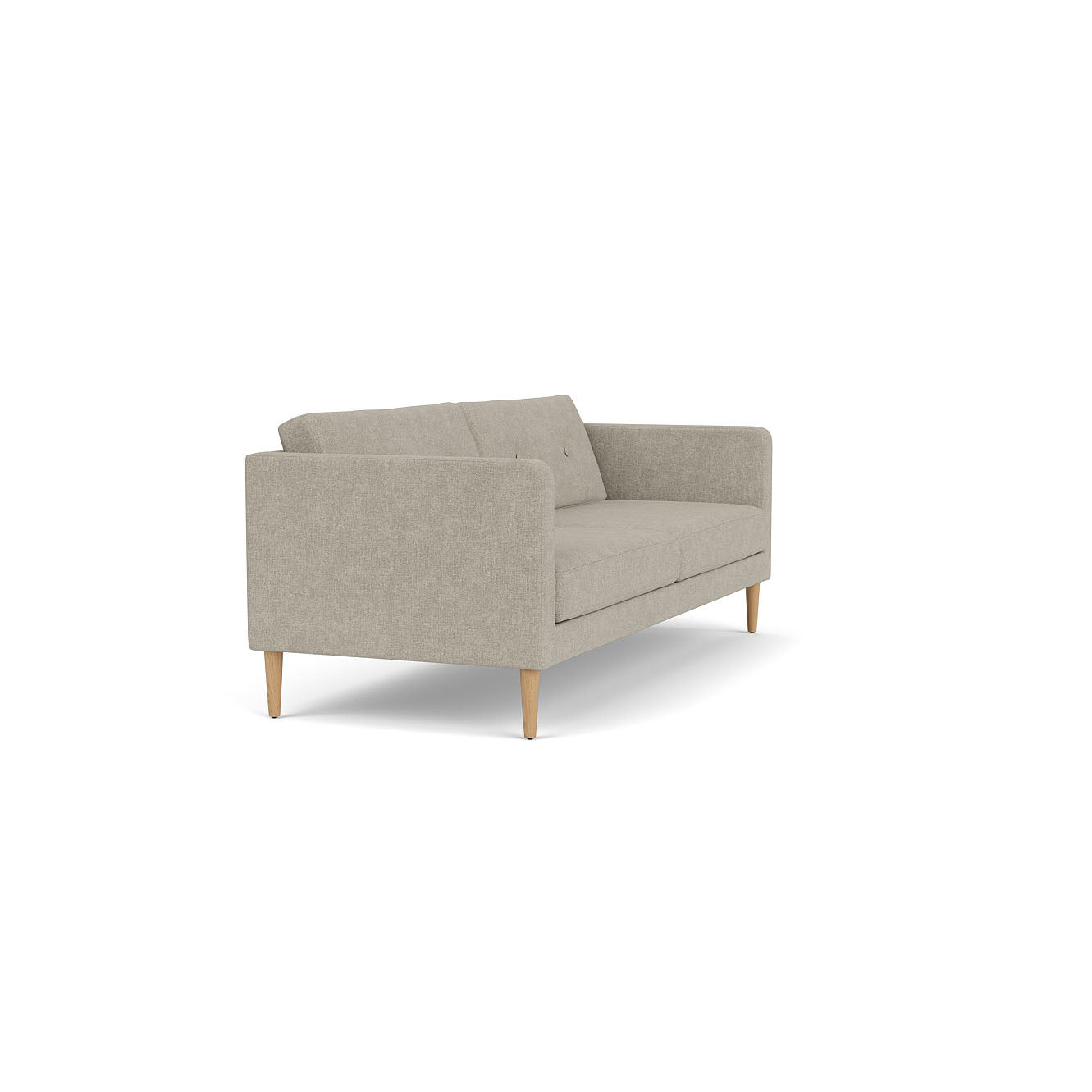 L42 - Firhøj - 2,5 pers. sofa Eg, Natur, Lakeret, Cosmo, Light Grey (30) - MTO af Unit10