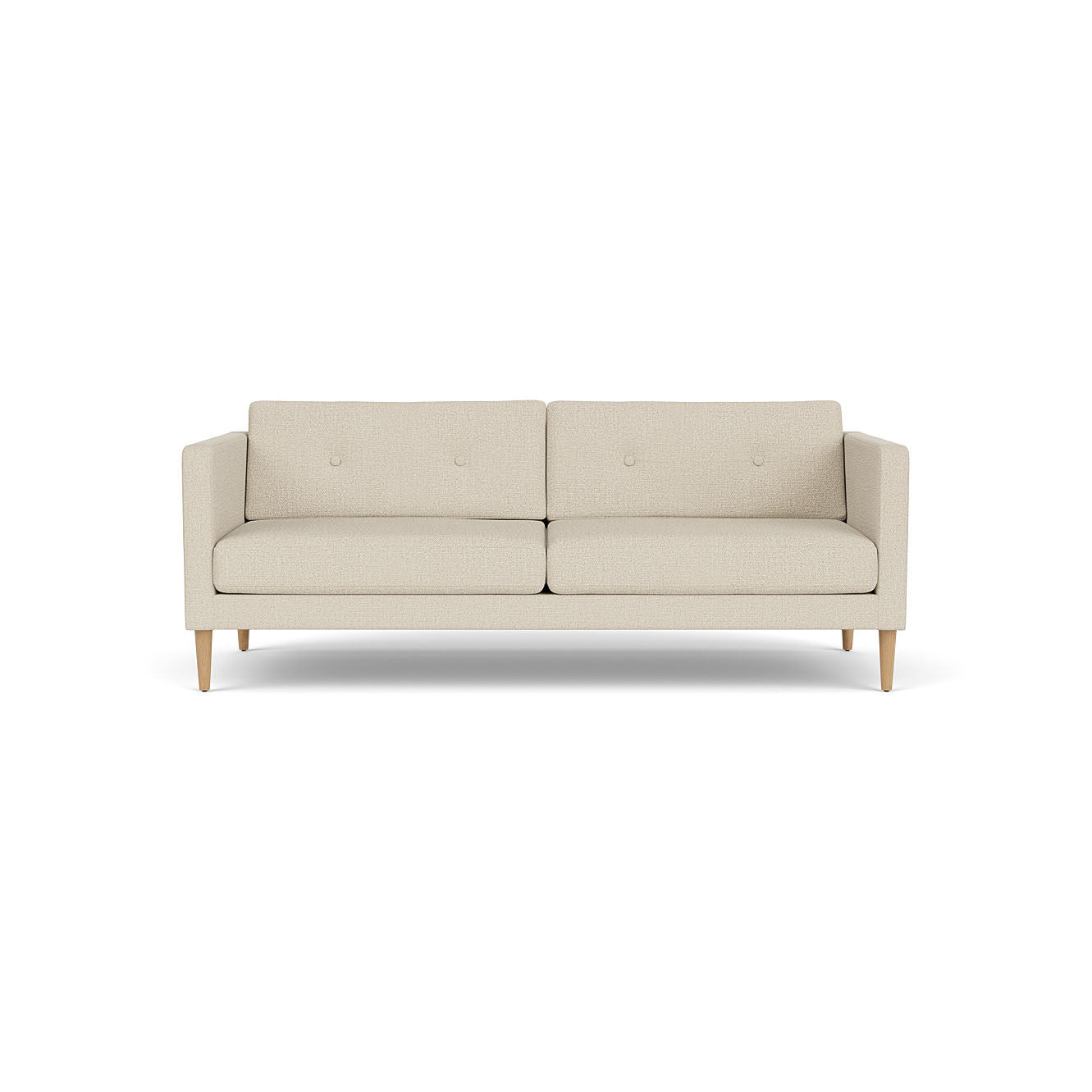L42 - Firhøj - 2,5 pers. sofa Eg, Natur, Lakeret, Monza, Beige (00) - MTO af Unit10