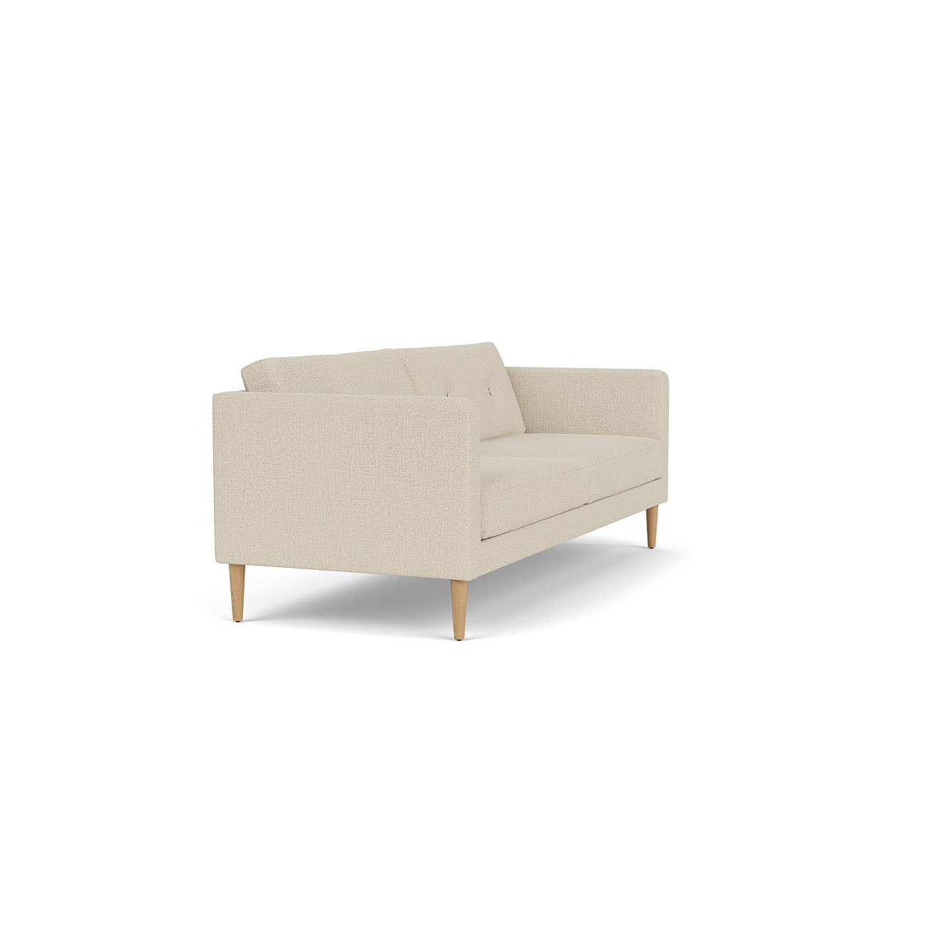 L42 - Firhøj - 2,5 pers. sofa Eg, Natur, Lakeret, Monza, Beige (00) - MTO af Unit10