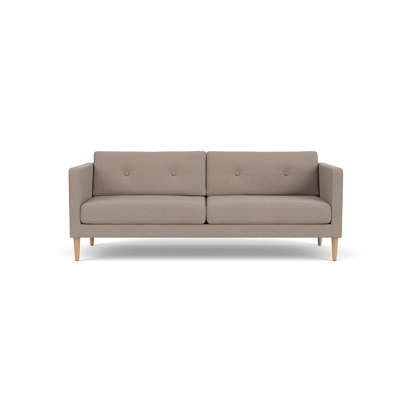 L42 - Firhøj - 2,5 pers. sofa Eg, Natur, Lakeret, Olbia, Stone (181) - MTO af Unit10