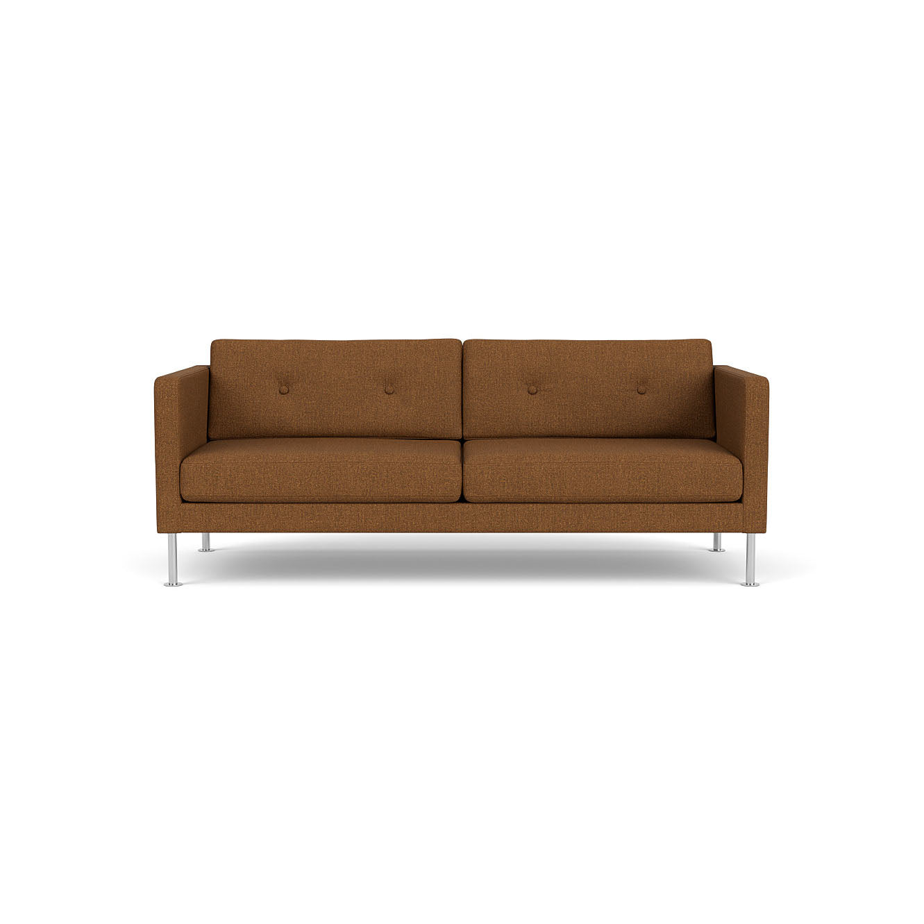 L42 - Firhøj - 2,5 pers. sofa Stål, Metal, Børstet, MLF, Brown (15) - MTO af Unit10