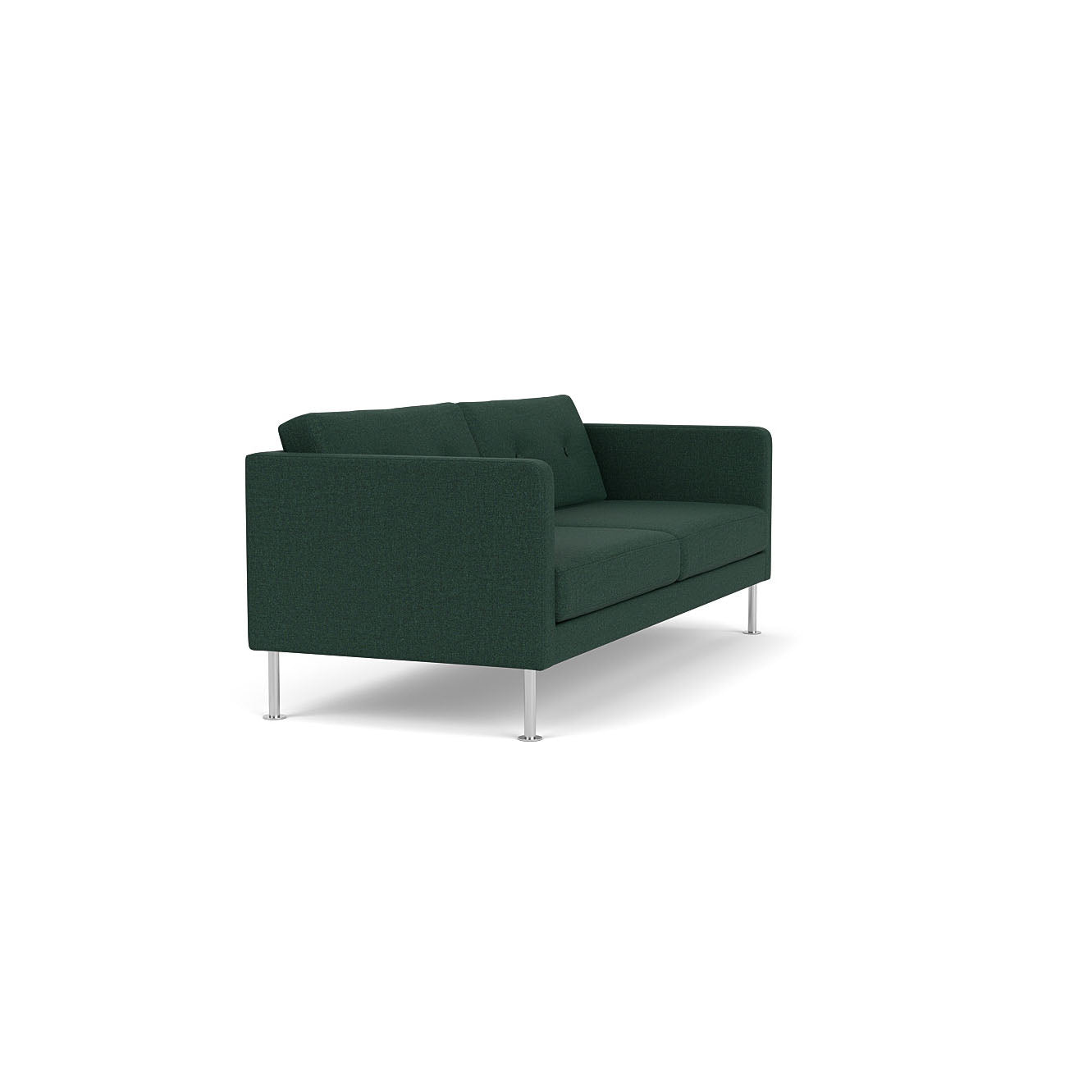 L42 - Firhøj - 2,5 pers. sofa Stål, Metal, Børstet, MLF, Green (32) - MTO af Unit10