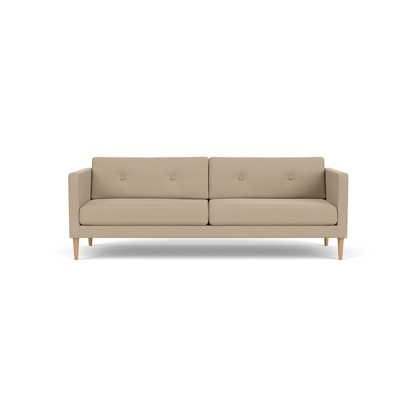 L42 Firhøj 3 pers. sofa Eg Natur Lakeret Grain Beige (61252) Unit10 MTO
