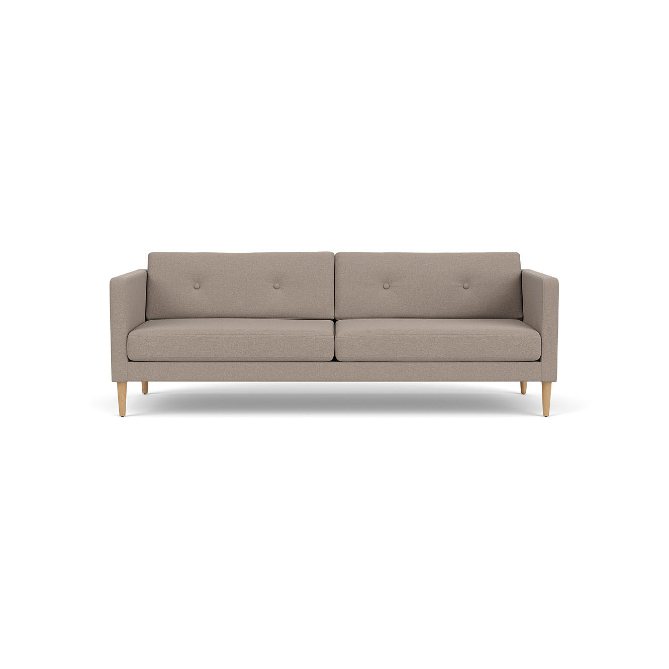 L42 Firhøj 3 pers. sofa Eg Natur Lakeret Olbia Stone (181) Unit10 MTO