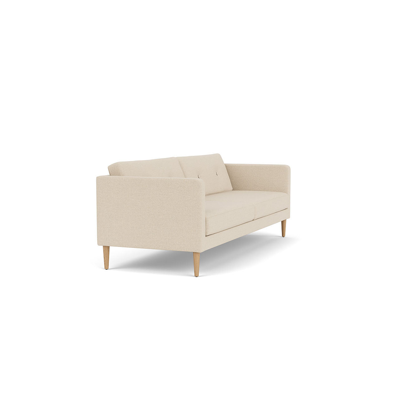 L42 Firhøj 3 pers. sofa Eg Natur Lakeret Prairie Beige (90) Unit10 MTO