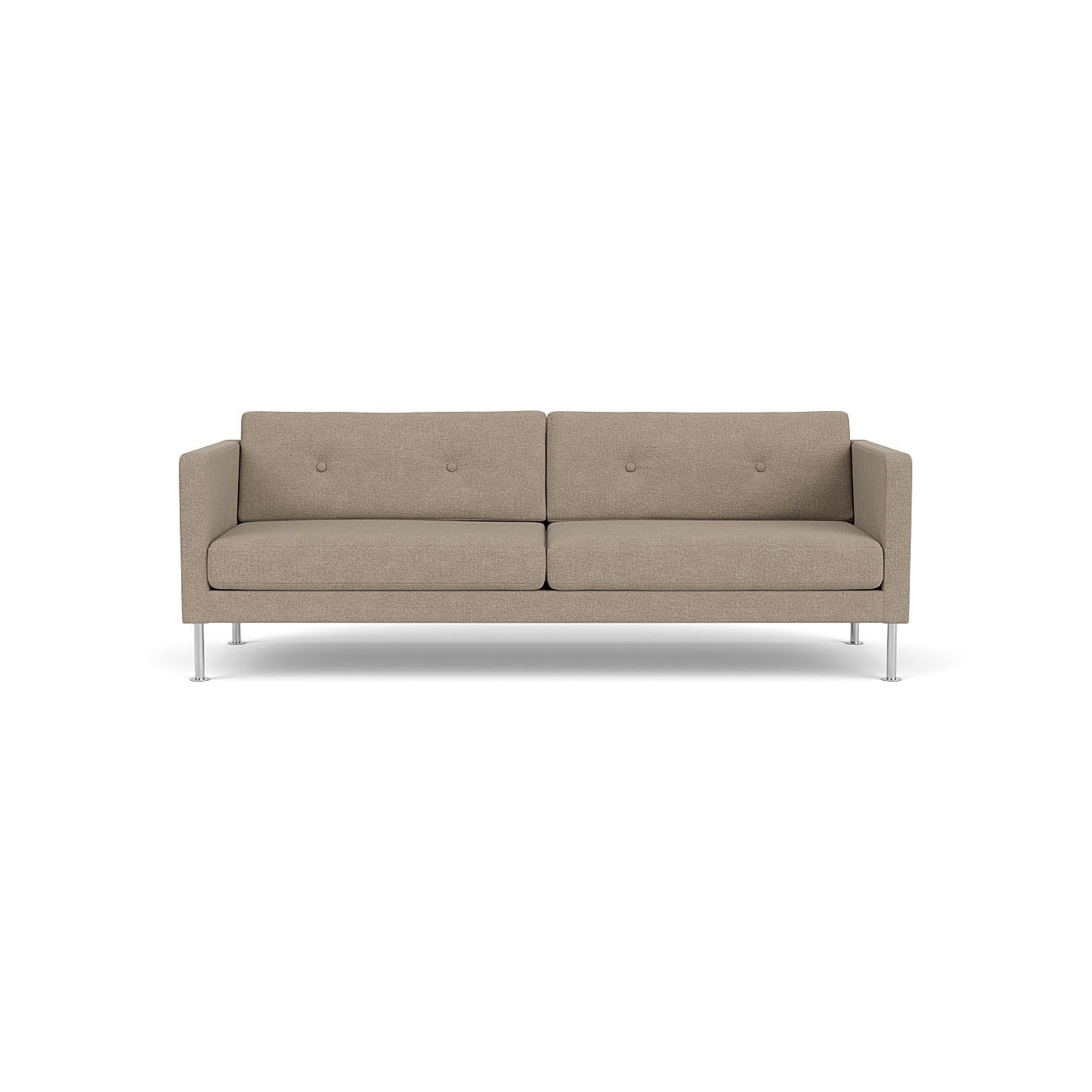 L42 Firhøj 3 pers. sofa Stål Metal Børstet MLF Light Grey (02) Unit10 MTO
