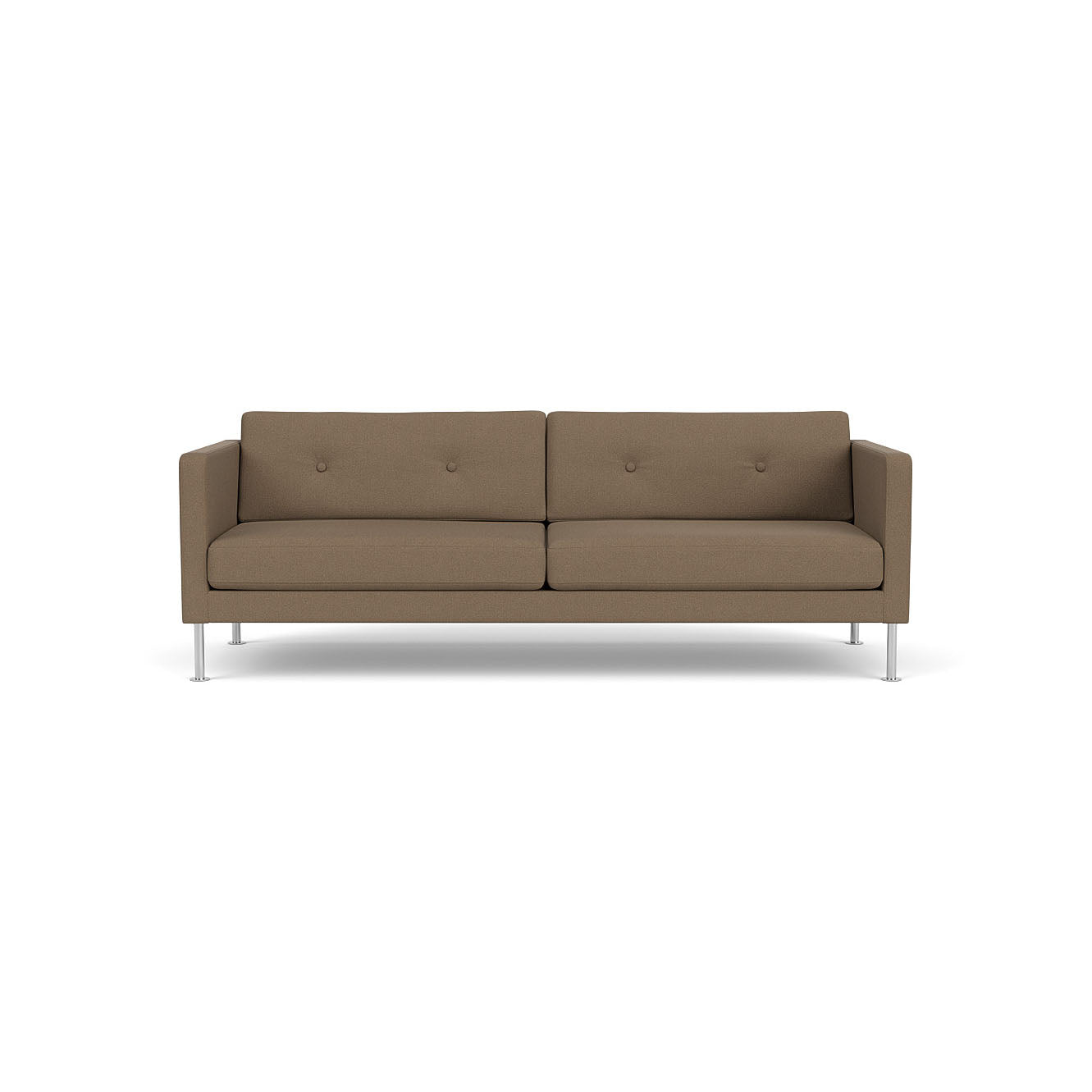 L42 Firhøj 3 pers. sofa Stål Metal Børstet Grain Taupe (61230) Unit10 MTO
