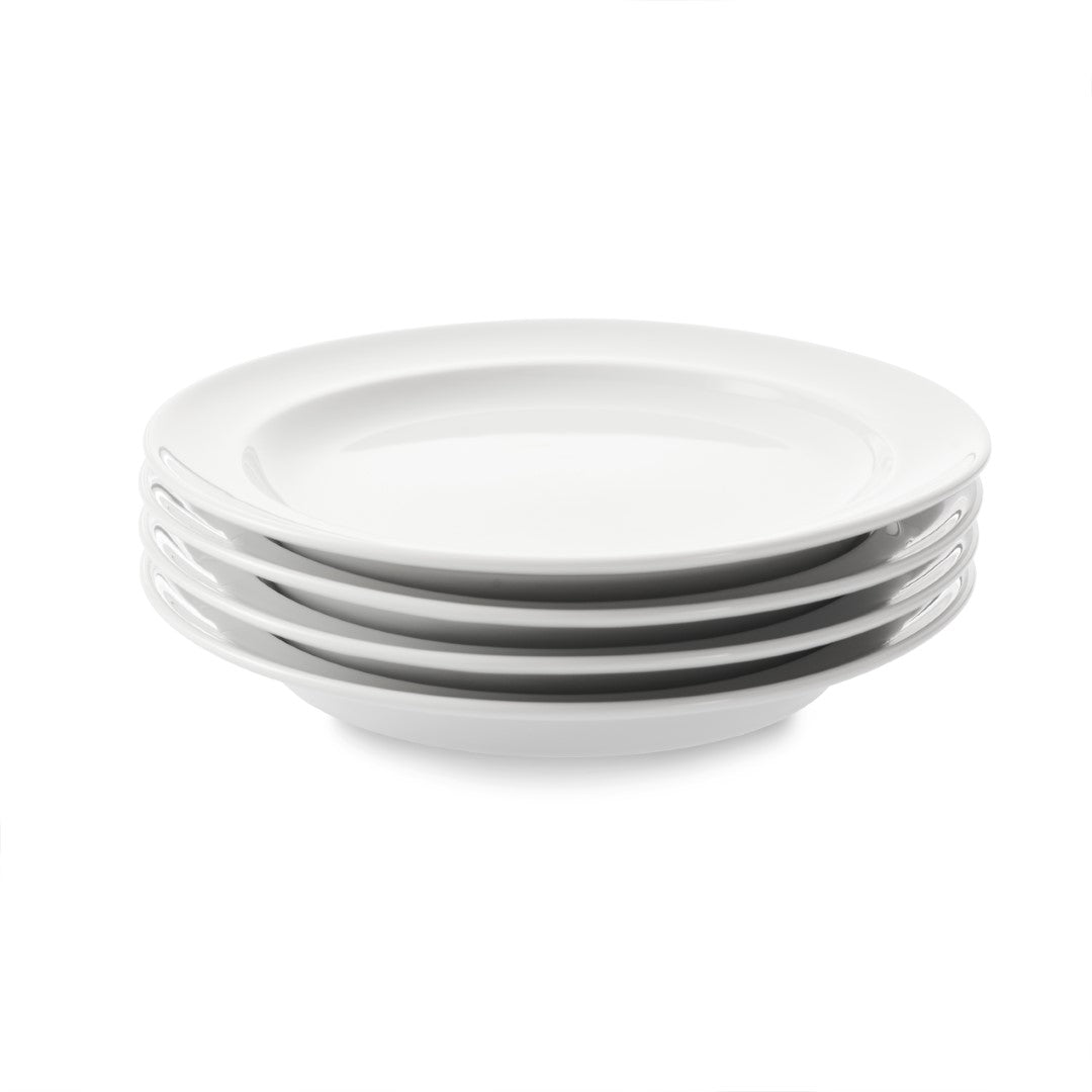 V44 Hvidpot Tallerken i hvidt porcelæn Ø24 cm – 4 stk. af FDB Møbler